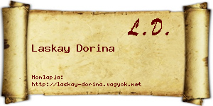 Laskay Dorina névjegykártya